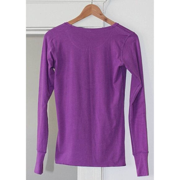 Lululemon - Cabin Long Sleeve Tee, Reversible - Heathered Plum, Grey - 6 or Sml - Picture 2 of 5